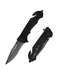 Cuchillo de bolsillo EMHTiii plegable 9 cm con rompevidrios