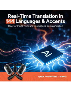 Auriculares Traductores AI Scanmarker 144 Idiomas 60H Batería 2