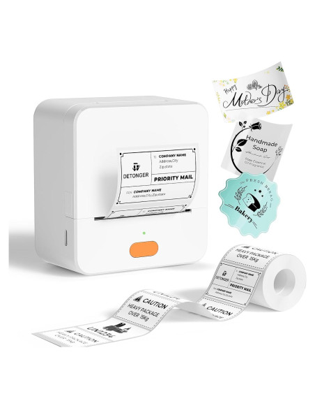 Impresora de Etiquetas Portátil DETONGER P1 Bluetooth Recargable Impresora de Etiquetas Portátil DETONGER P1 Bluetooth Recargable