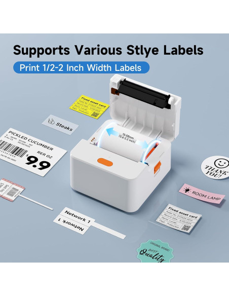 Impresora de Etiquetas Portátil DETONGER P1 Bluetooth Recargable Impresora de Etiquetas Portátil DETONGER P1 Bluetooth Recargable