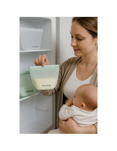 Bolsas de Almacenamiento de Alimentos Aira Living 3 Pzas 1L Silicona