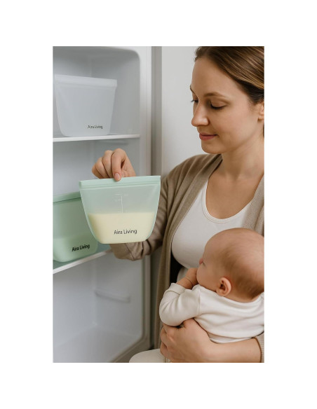 Bolsas de Almacenamiento de Alimentos Aira Living 3 Pzas 1L Silicona