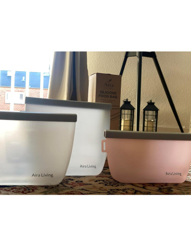 Bolsas de Almacenamiento de Alimentos Aira Living 3 Pzas 1L Silicona