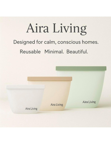 Bolsas de Almacenamiento de Alimentos Aira Living 3 Pzas 1L Silicona