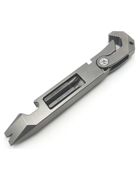 Multiherramienta EDC ResafeLy de Titanio 10.8 cm con Destornillador
