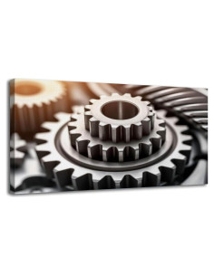 Arte de Pared Lienzo Minimalista 50 x 100 cm Madera