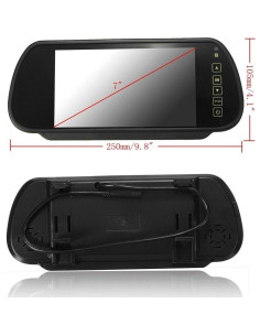 Monitor Espejo Retrovisor PONPY 7" LCD TFT 800x480 2