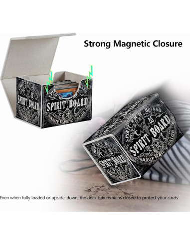 Caja de Cartas Magnética RMJKXQZG para MTG y TCG - 200+ Cartas