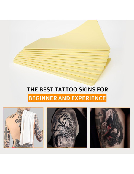 10 Hojas Piel de Práctica Tatuaje MIHERT 20x15 cm 3mm Doble Cara