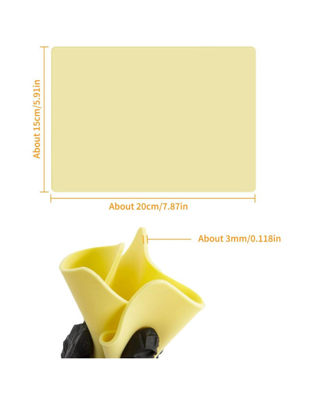 10 Hojas Piel de Práctica Tatuaje MIHERT 20x15 cm 3mm Doble Cara