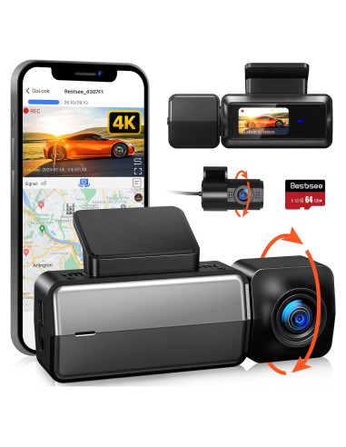 Cámara de Tablero Delantera y Trasera BESTSEE M33 4K/2.5K