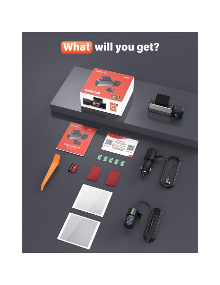 Cámara de Tablero Delantera y Trasera BESTSEE M33 4K/2.5K