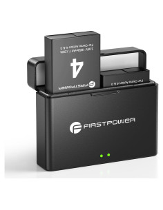 Batería de Reemplazo FirstPower 1850mAh para DJI Osmo Action 4/3 - Cargador Doble