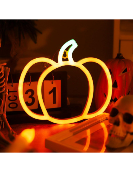 Luz de Calabaza LED YAOZHOU para Halloween y Otoño 21x24cm