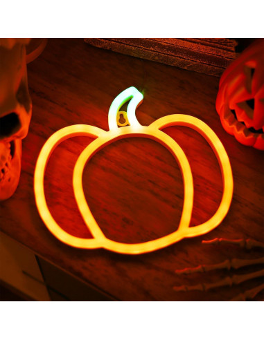Luz de Calabaza LED YAOZHOU para Halloween y Otoño 21x24cm