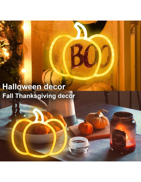 Luz de Calabaza LED YAOZHOU para Halloween y Otoño 21x24cm