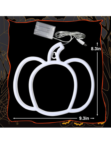 Luz de Calabaza LED YAOZHOU para Halloween y Otoño 21x24cm