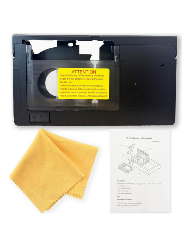 Adaptador VHS-C a VHS motorizado - Compatible con VCR