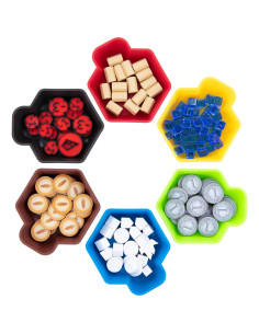 Bandejas de Fichas Feldherr SHELL - 6 Unidades Color Negro 2