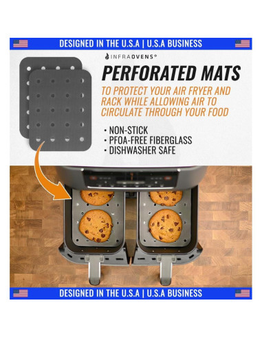 Accesorios para Freidora de Aire Ninja Dual 2 Canastas 9 Piezas