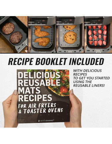 Accesorios para Freidora de Aire Ninja Dual 2 Canastas 9 Piezas