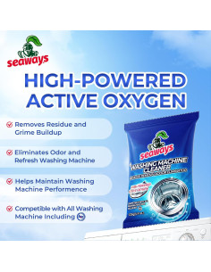 Limpiador en Polvo para Lavadora 4 Paquetes - Solución Profunda 2