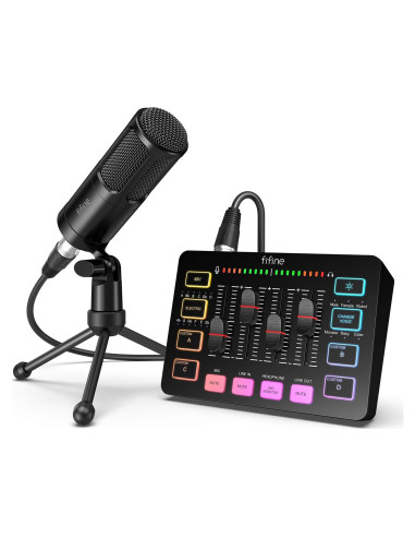 Kit de Audio FIFINE KS3 para Gaming y Podcast con Micrófono XLR