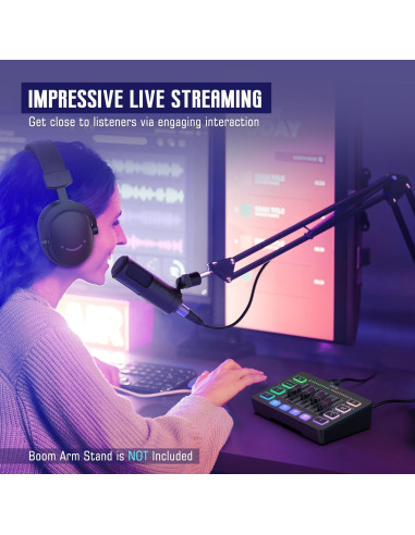 Kit de Audio FIFINE KS3 para Gaming y Podcast con Micrófono XLR