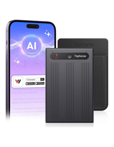 Grabadora de Voz AI Tophorse NOTE-1, 64GB, Transcripción en 101 Idiomas