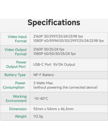 Accsoon SeeMo 4K Transmisor HDMI para Android 8 o Posterior