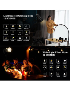 Luz de Video LED Bi-Color GVM SD600D 600W 2700K-6800K 2