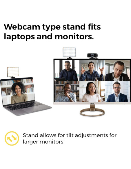 Kit de Iluminación para Videoconferencias HumanCentric, Luz USB-C Ajustable