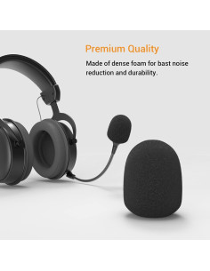 Filtro de Espuma Cubilux para Micrófono de Auriculares - Paquete de 10 2