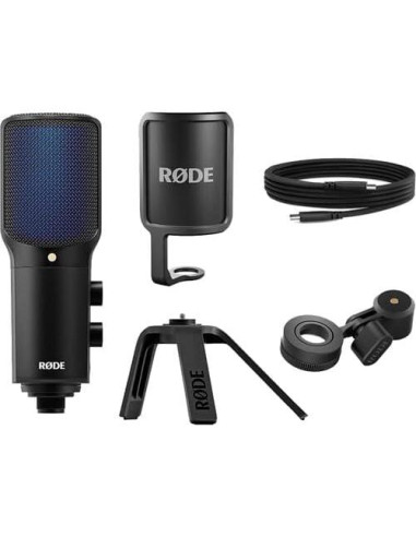 Micrófono USB Rode NT-USB+ con Brazo Ajustable y Filtro Anti-Pop