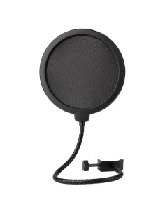 Filtro Antipop Profesional con Clip Flexible para Micrófono