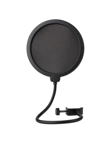 Filtro Antipop Profesional con Clip Flexible para Micrófono