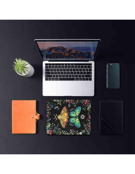 Alfombrilla de Ratón LTHAOGUO Mariposa Boho Antideslizante 240x200mm