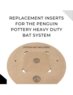 Conjunto de 5 Inserciones de Bat Cuadradas Penguin Pottery 2