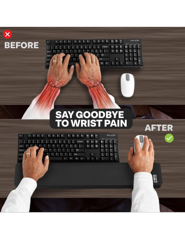 Almohadilla de Muñeca Gruesa Grifiti 61x10.16 cm Ergonómica