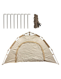 Carpa portátil WiseLife para 2 personas 213x182 cm beige