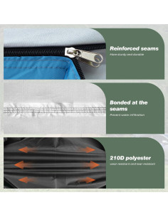 Tienda de Camping Instantánea Overmont OM-TP010 para 3 Personas 2