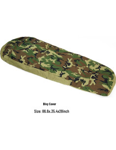 Sistema de Saco de Dormir Modular Militar MT - Woodland, 4 Piezas 2