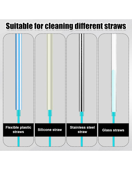 Juego de 3 Cepillos de Silicona PEUTIER para Botellas y Popotes