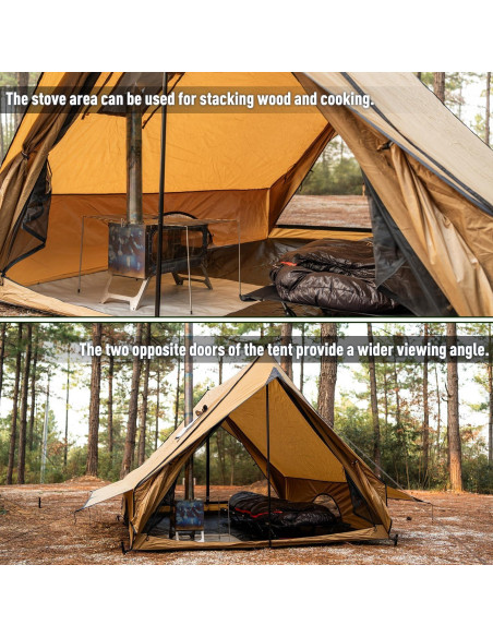 Carpa de Camping POMOLY CHALET 70 Pro para 2-3 Personas Carpa de Camping POMOLY CHALET 70 Pro para 2-3 Personas