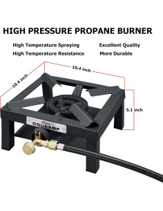 Estufa de Campamento COOKAMP SA1200v2 Hierro Fundido Propano 2