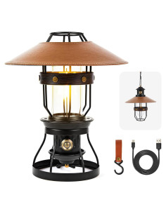 Linterna de Camping LED BANTUAN 2-en-1 Recargable 3500mAh