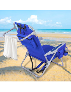 Silla de Playa Yestomo Plegable con Bolsa de Enfriamiento 350 kg 2