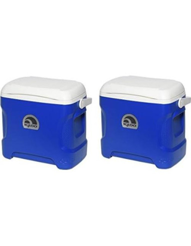 Contenedor Térmico Igloo 30 Cuartos Azul y Blanco (2-Pack)