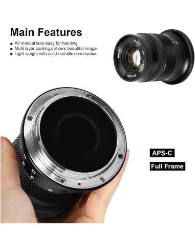 Lente Macro Meike 60mm f2.8 RF Enfoque Manual para Canon