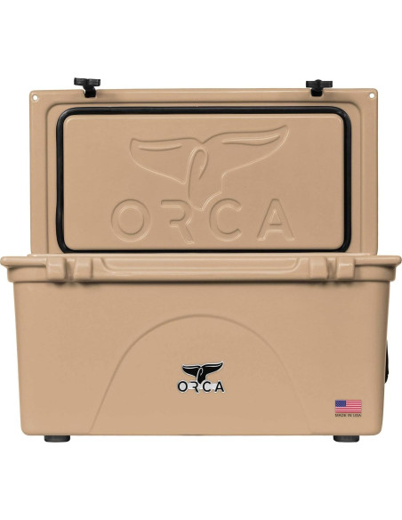 Enfriador ORCA Coolers 75L Tan - Duradero y Aislante Enfriador ORCA Coolers 75L Tan - Duradero y Aislante